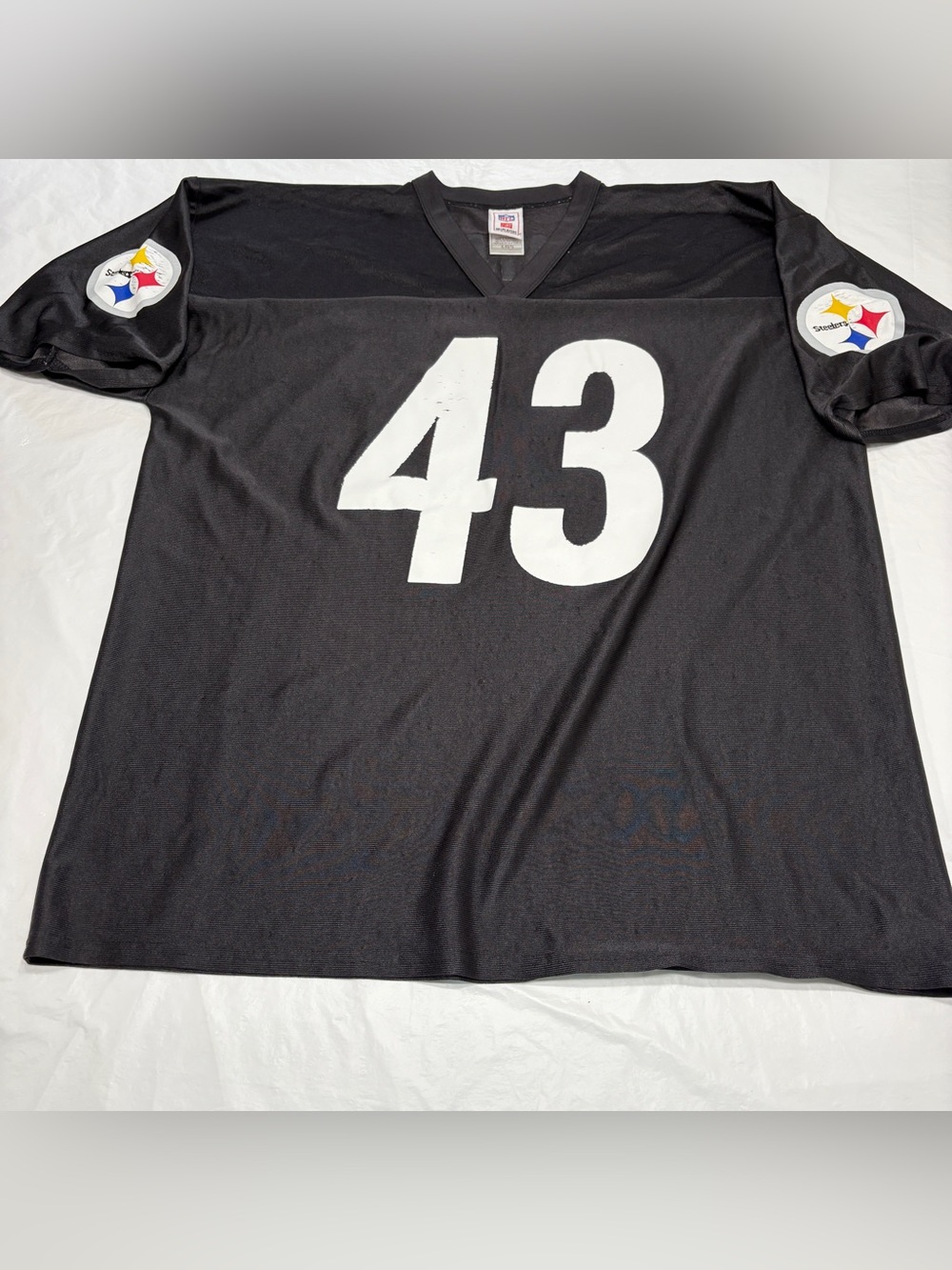 NFL Pittsburgh Steelers Troy Polamalu #43 Black Jersey Men’s XL